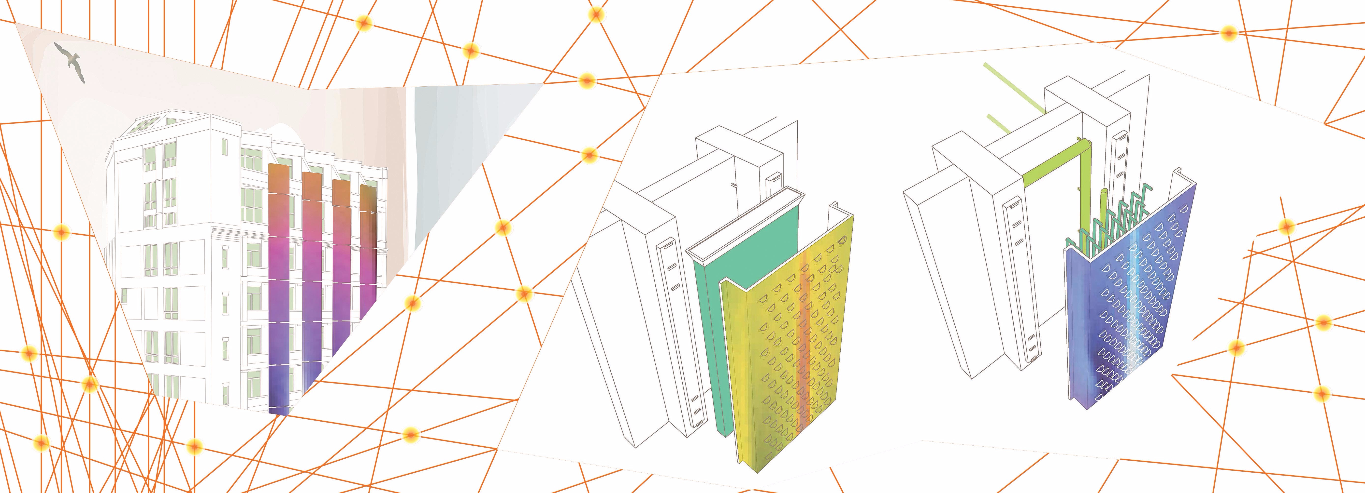 Rendering of Thermochromic Panels